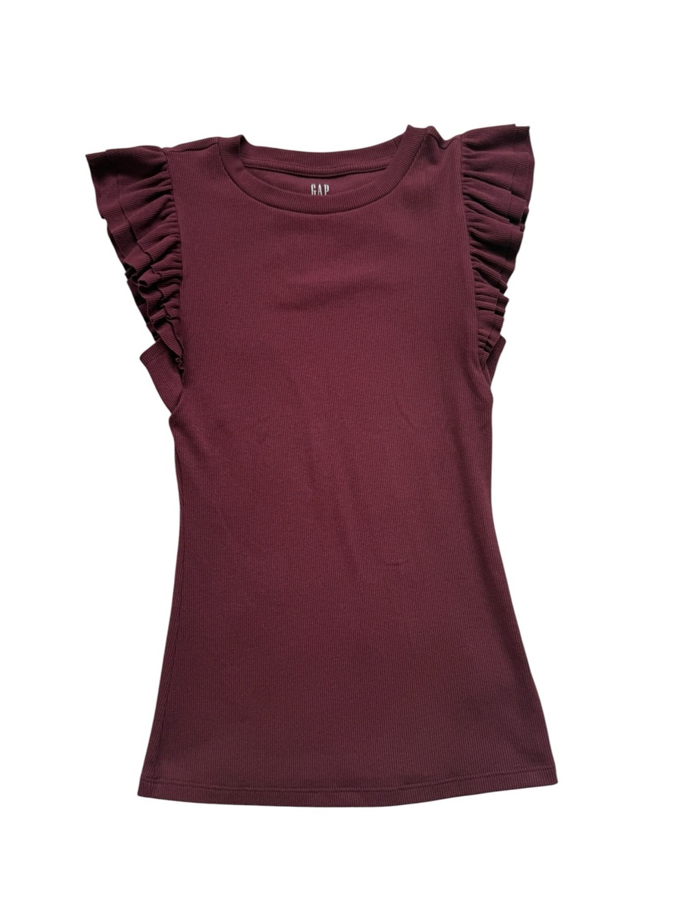 GAP Factory Ribbed Flutter Sleeve Top